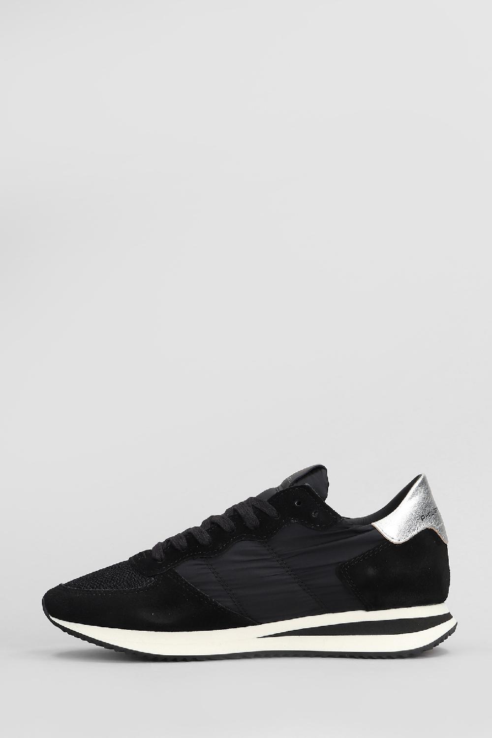 Deliberti Philippe Model Sneakers Trpx Low In Camoscio E Tessuto Nero Cod. 407724 - Deliberti The Luxury Shopping