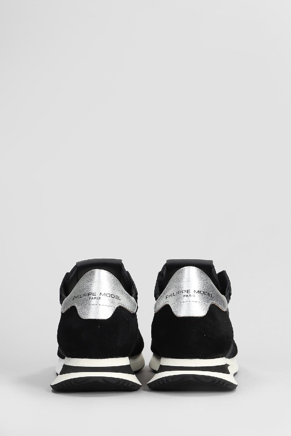 Deliberti Philippe Model Sneakers Trpx Low In Camoscio E Tessuto Nero Cod. 407724 - Deliberti The Luxury Shopping