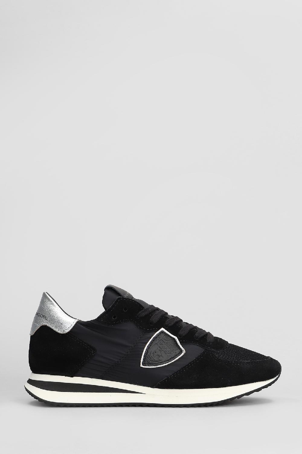 Deliberti Philippe Model Sneakers trpx low in camoscio e tessuto nero cod. 407724 - Deliberti The Luxury Shopping