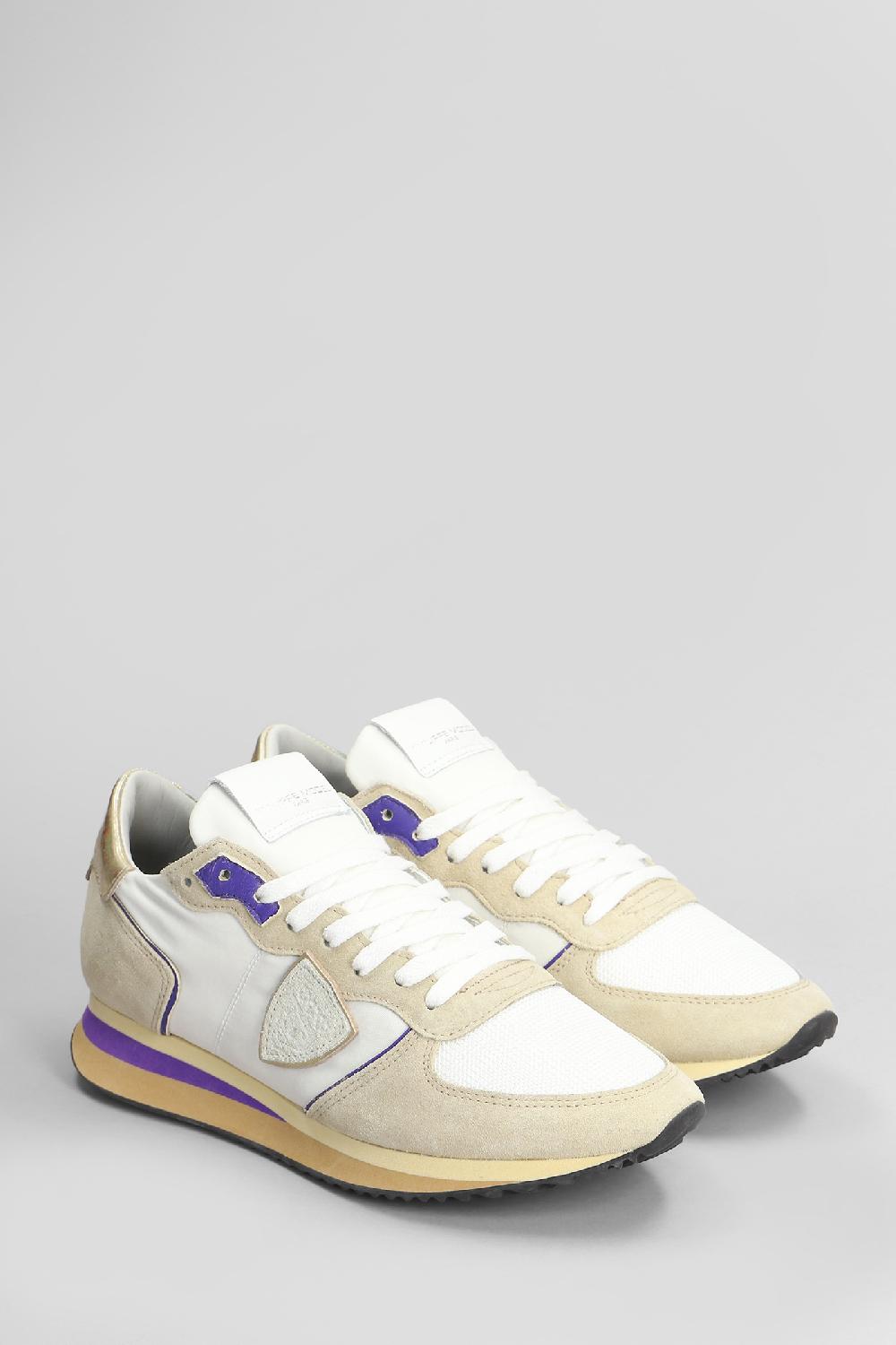 Deliberti Philippe Model Sneakers Trpx Low In Camoscio E Tessuto Beige Cod. 407785 - Deliberti The Luxury Shopping