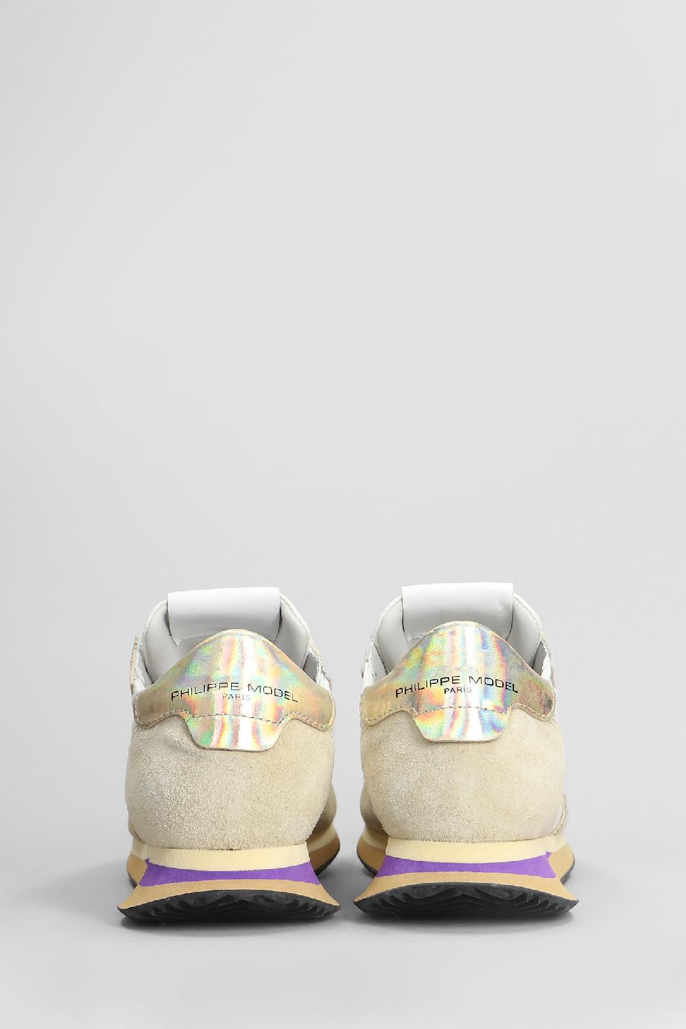 Deliberti Philippe Model Sneakers Trpx Low In Camoscio E Tessuto Beige Cod. 407785 - Deliberti The Luxury Shopping