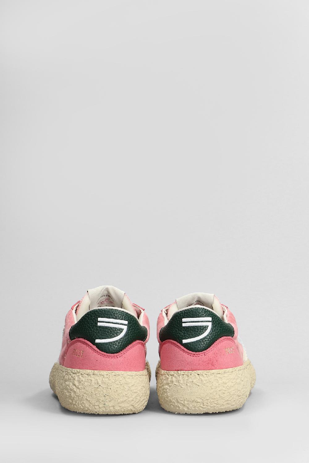 Deliberti Puraai Sneakers In Velluto Rosa Cod. 404686 - Deliberti The Luxury Shopping