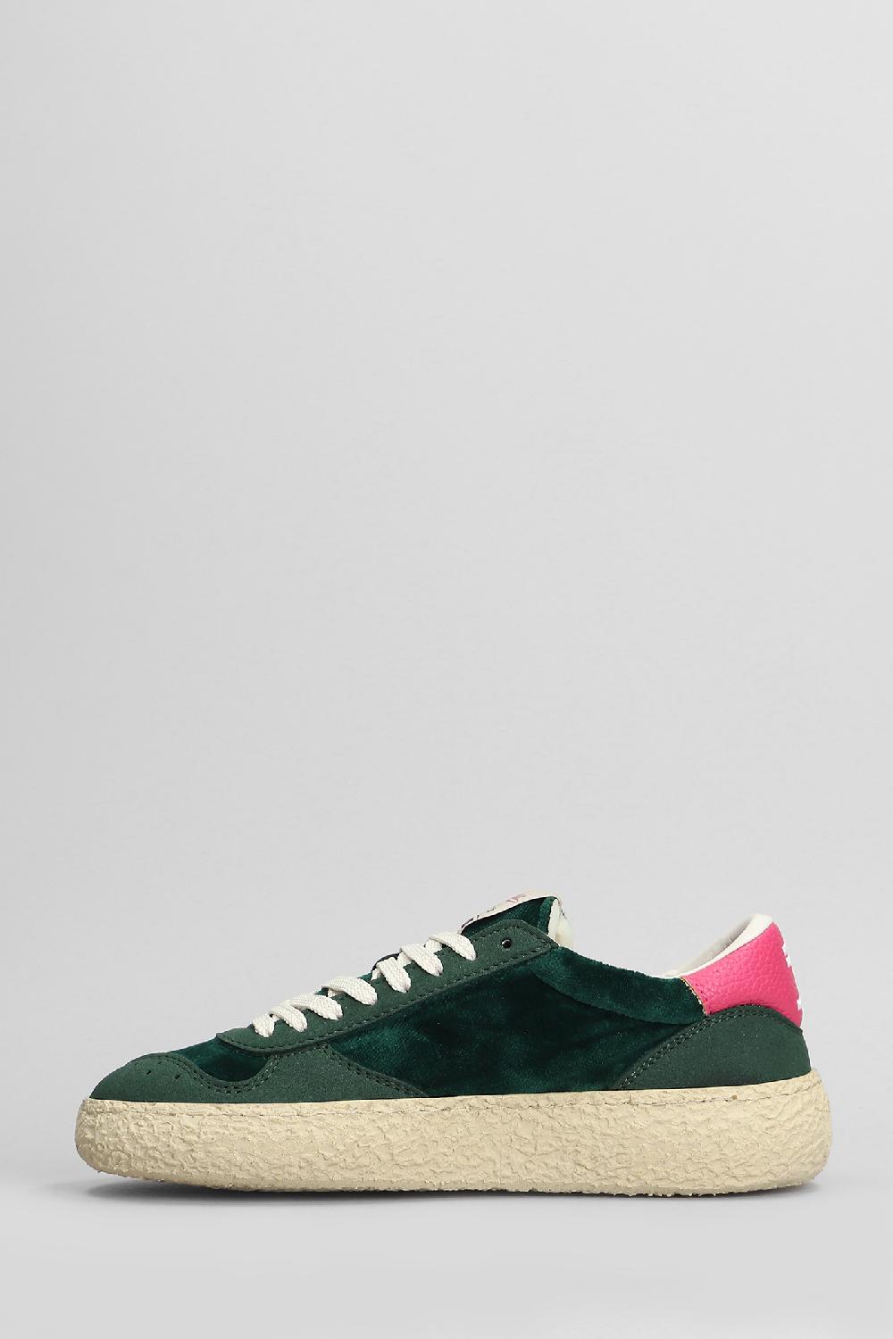 Deliberti Puraai Sneakers In Velluto Verde Cod. 404685 - Deliberti The Luxury Shopping
