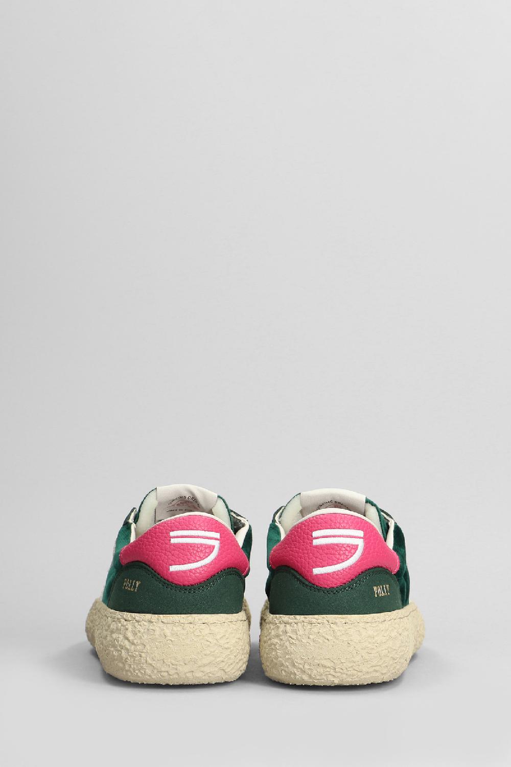 Deliberti Puraai Sneakers In Velluto Verde Cod. 404685 - Deliberti The Luxury Shopping