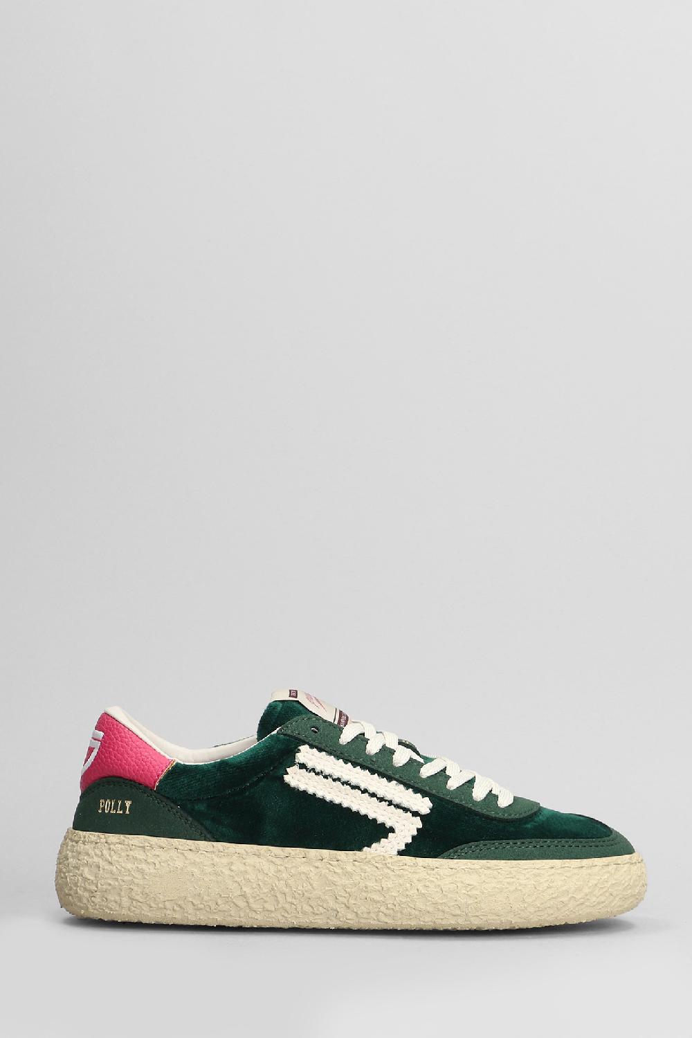 Deliberti Puraai Sneakers in velluto verde cod. 404685 - Deliberti The Luxury Shopping