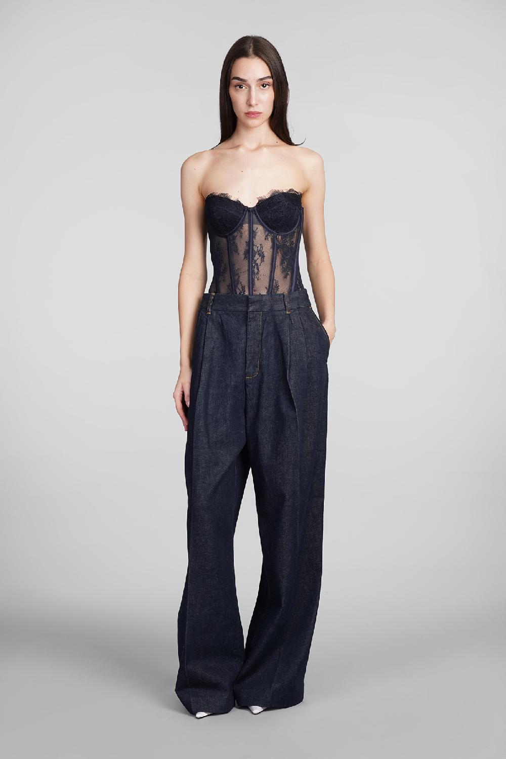 Deliberti Retrofete Body Otto In Poliammide Blu Cod. 409826 - Deliberti The Luxury Shopping