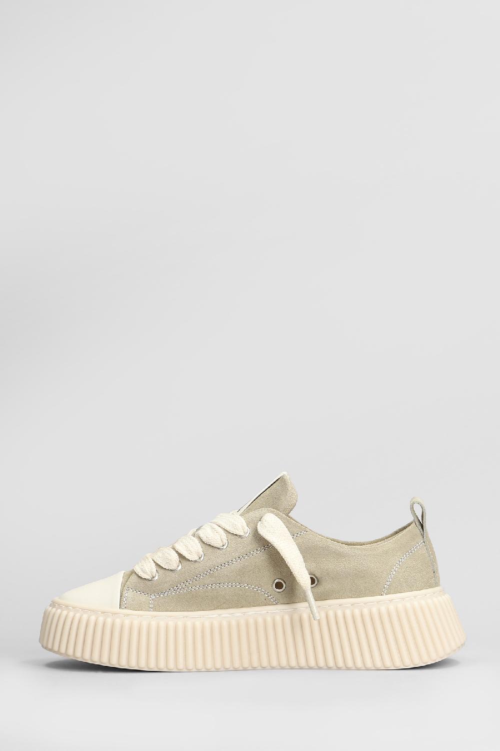 Deliberti Rhun Sneakers In Camoscio Beige Cod. 407667 - Deliberti The Luxury Shopping
