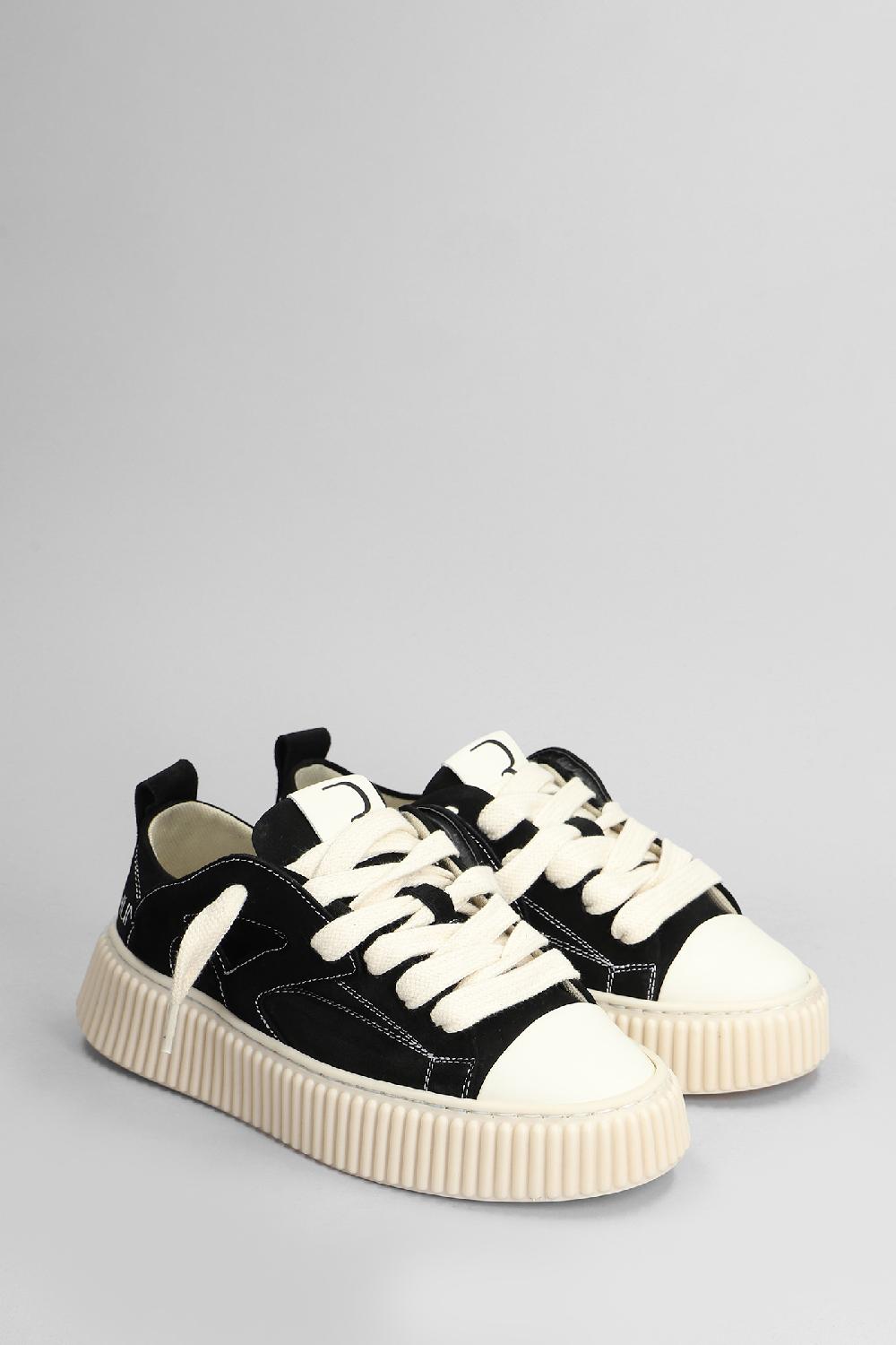Deliberti Rhun Sneakers In Camoscio Nero Cod. 409414 - Deliberti The Luxury Shopping