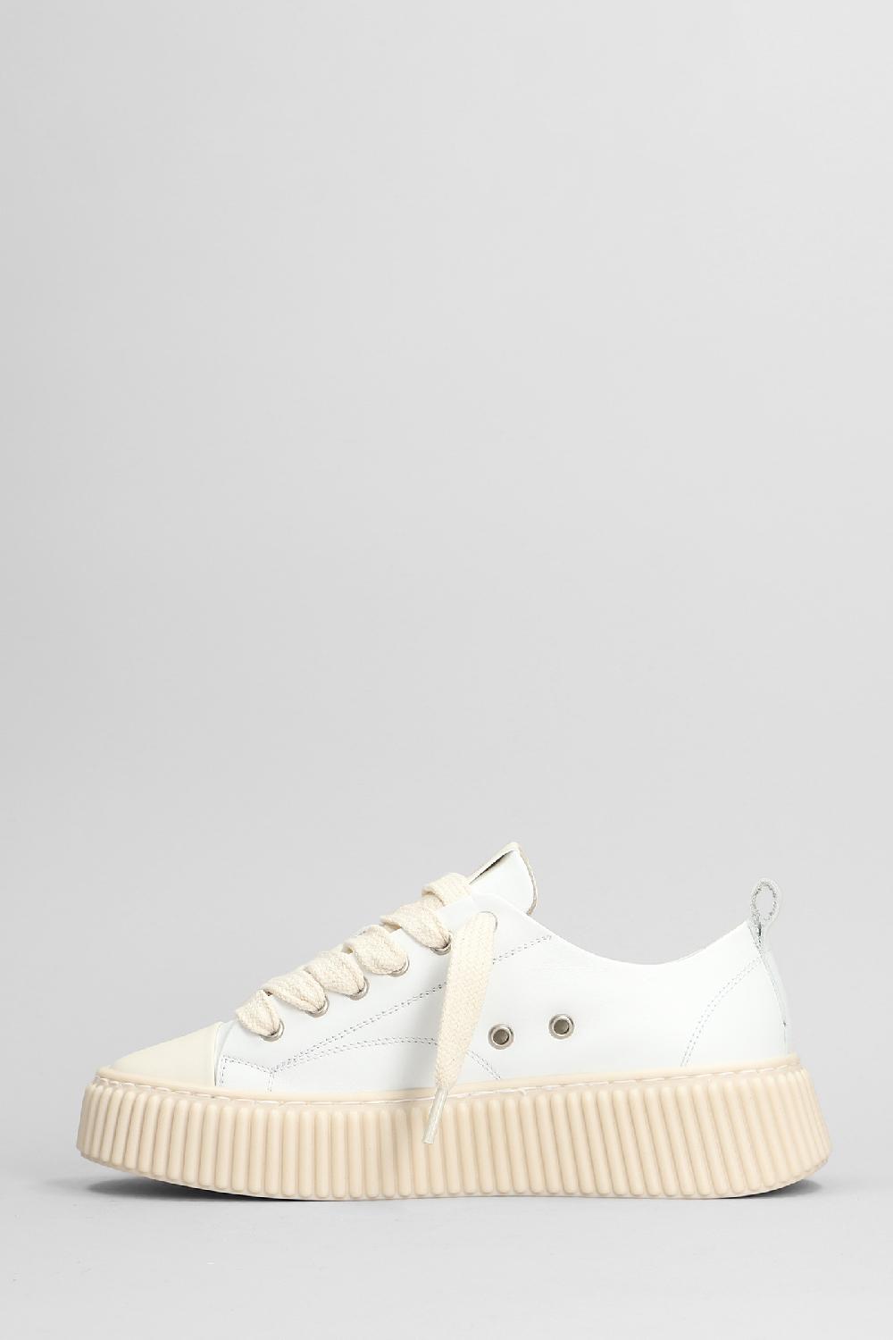 Deliberti Rhun Sneakers In Pelle Bianca Cod. 407669 - Deliberti The Luxury Shopping
