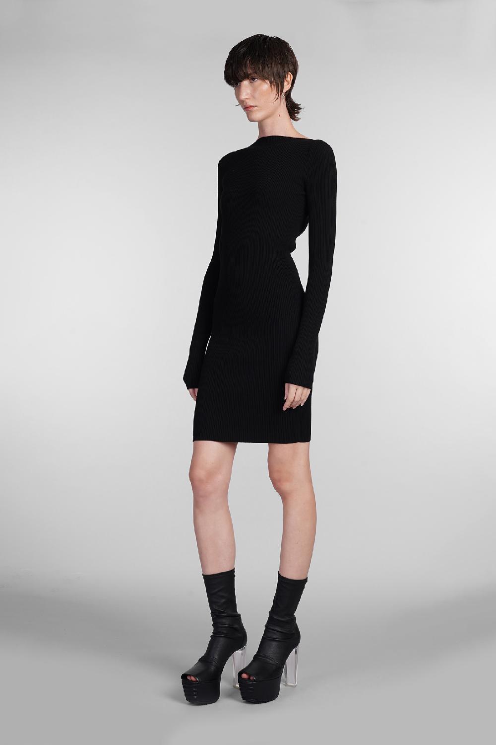Deliberti Rick Owens Abito Al Dress In Viscosa Nera Cod. 402991 - Deliberti The Luxury Shopping