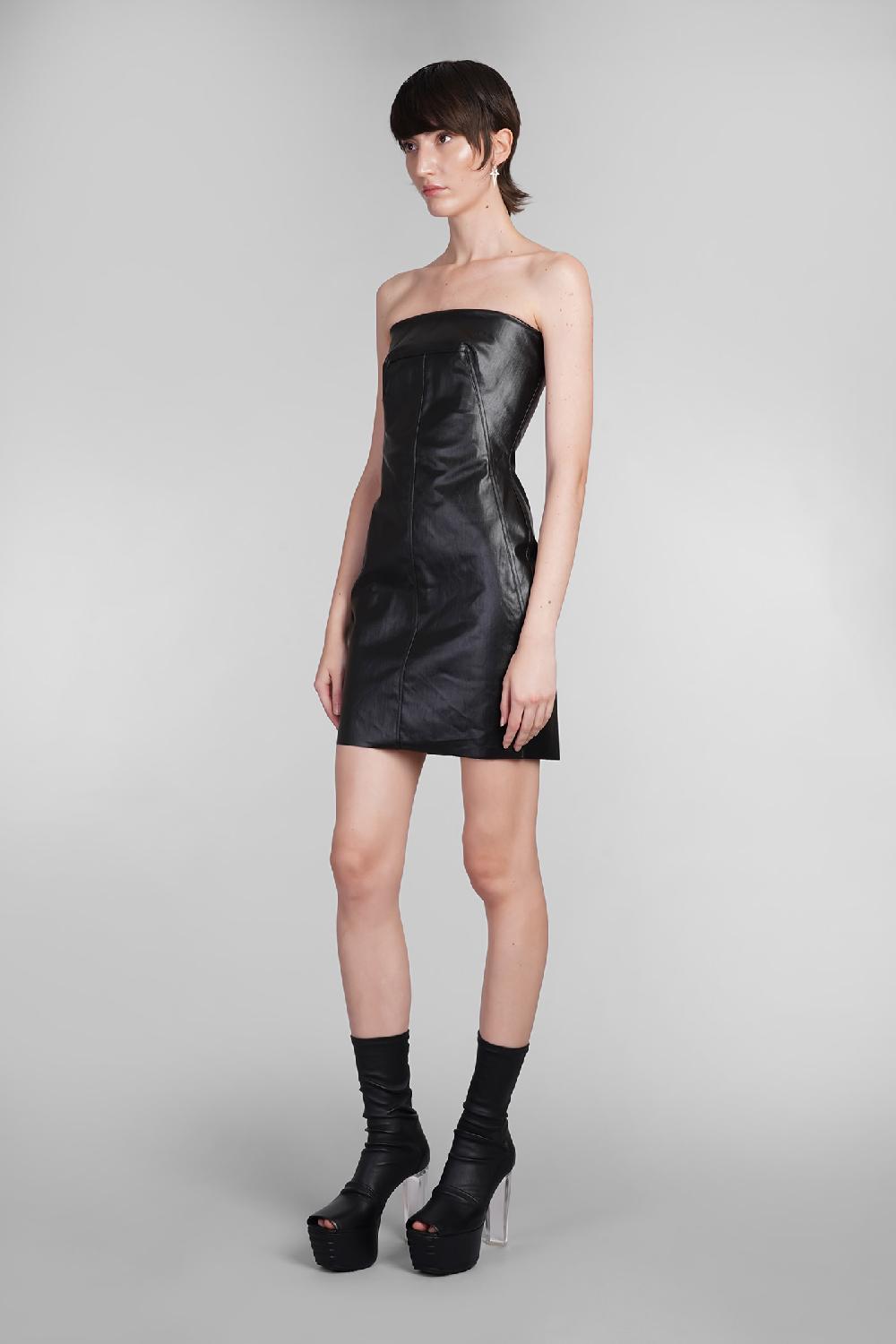 Deliberti Rick Owens Abito Bustier Mini In Cotone Nero Cod. 402144 - Deliberti The Luxury Shopping
