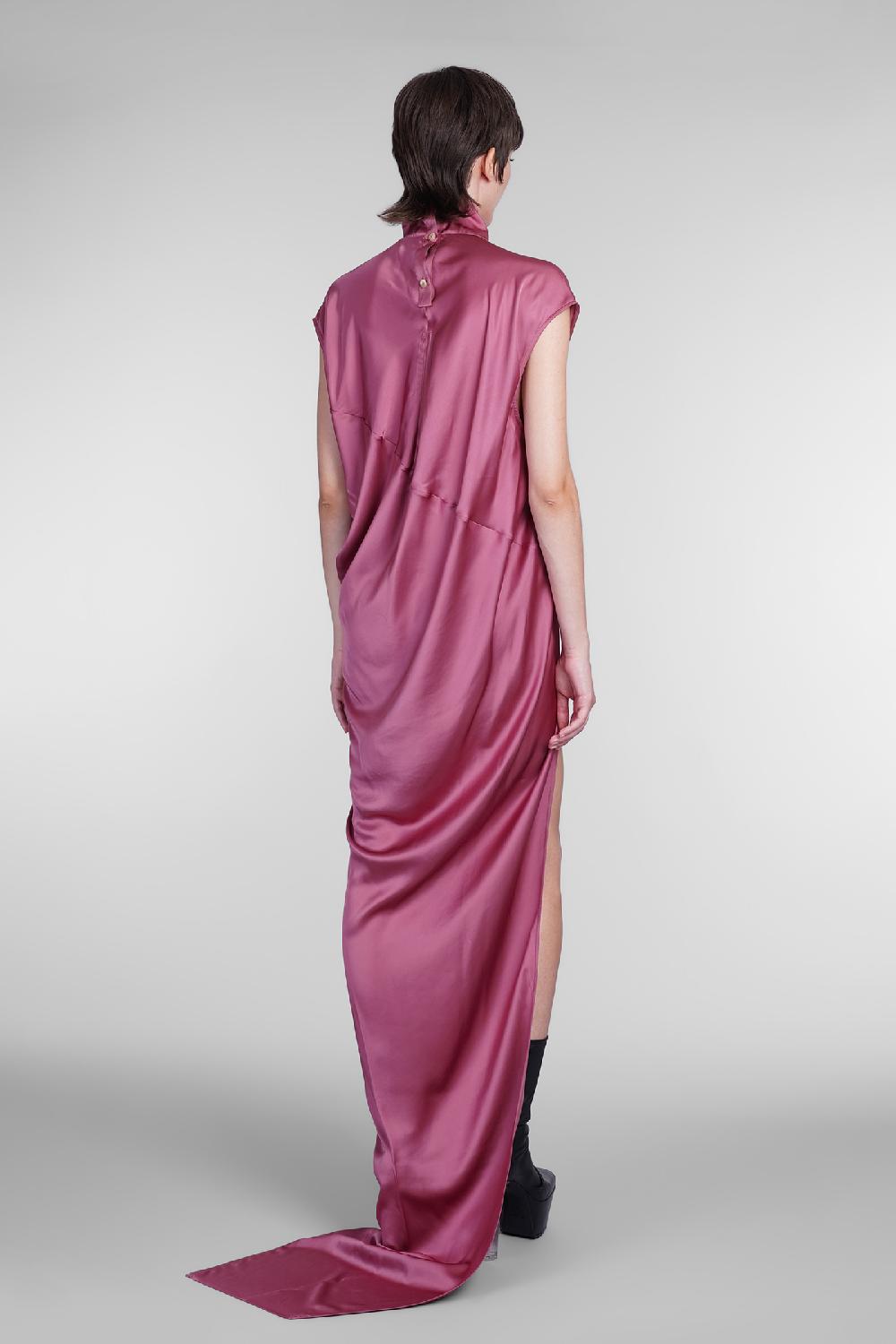Deliberti Rick Owens Abito Edfu T Dress In Acetato Rosa Cod. 406374 - Deliberti The Luxury Shopping