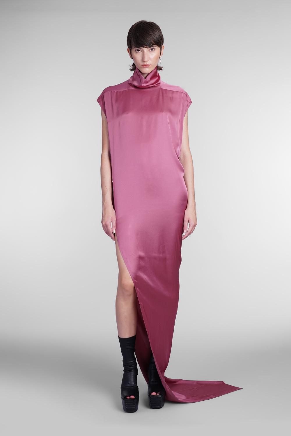 Deliberti Rick Owens Abito edfu t dress in acetato rosa cod. 406374 - Deliberti The Luxury Shopping