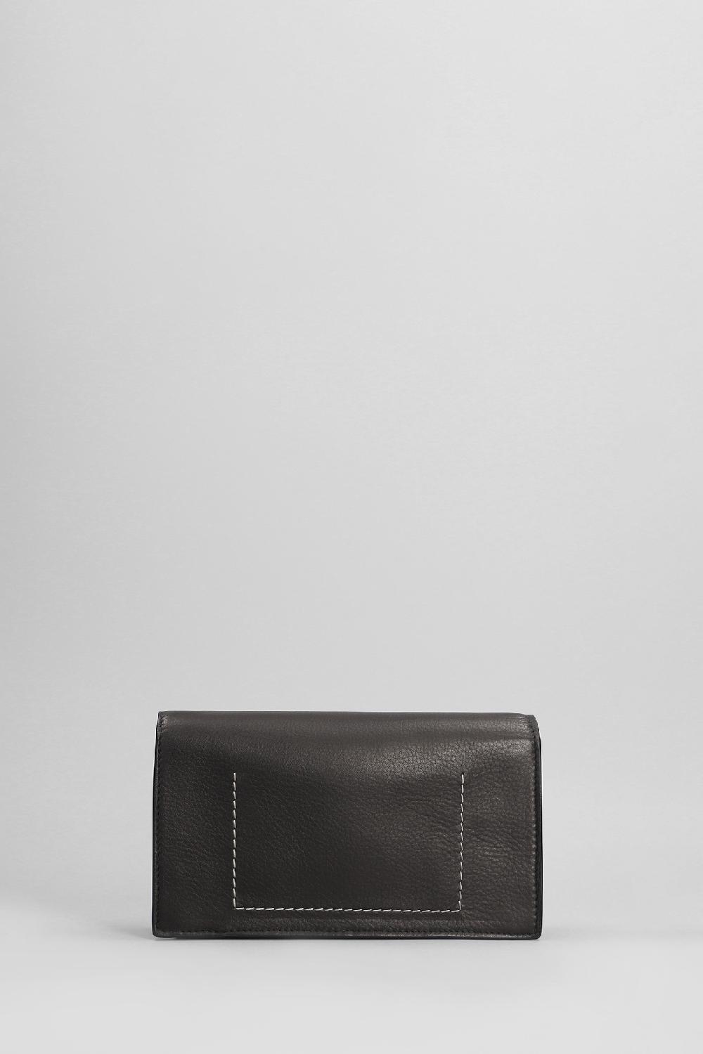 Deliberti Rick Owens Borsa A Spalla Griffin In Pelle Nera Cod. 403004 - Deliberti The Luxury Shopping