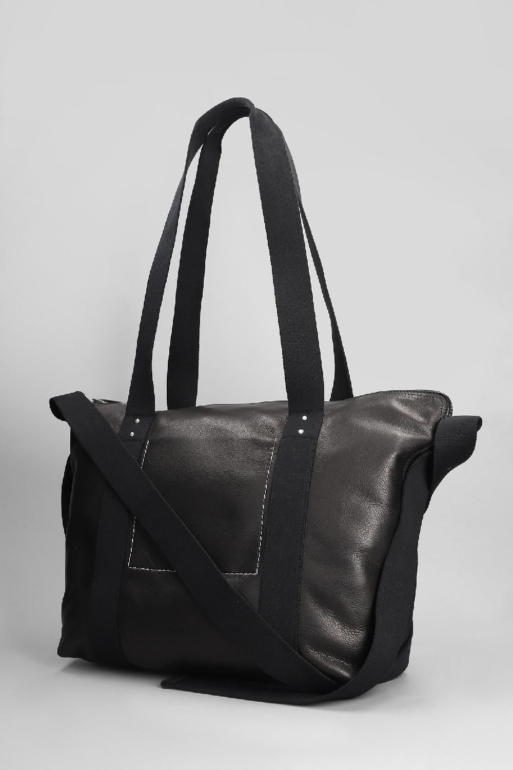 Deliberti Rick Owens Borsa A Spalla Trolley In Pelle Nera Cod. 402222 - Deliberti The Luxury Shopping
