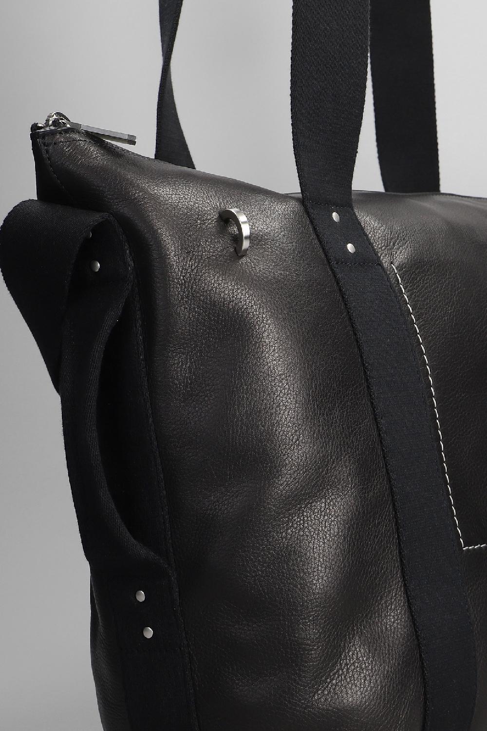 Deliberti Rick Owens Borsa A Spalla Trolley In Pelle Nera Cod. 402222 - Deliberti The Luxury Shopping