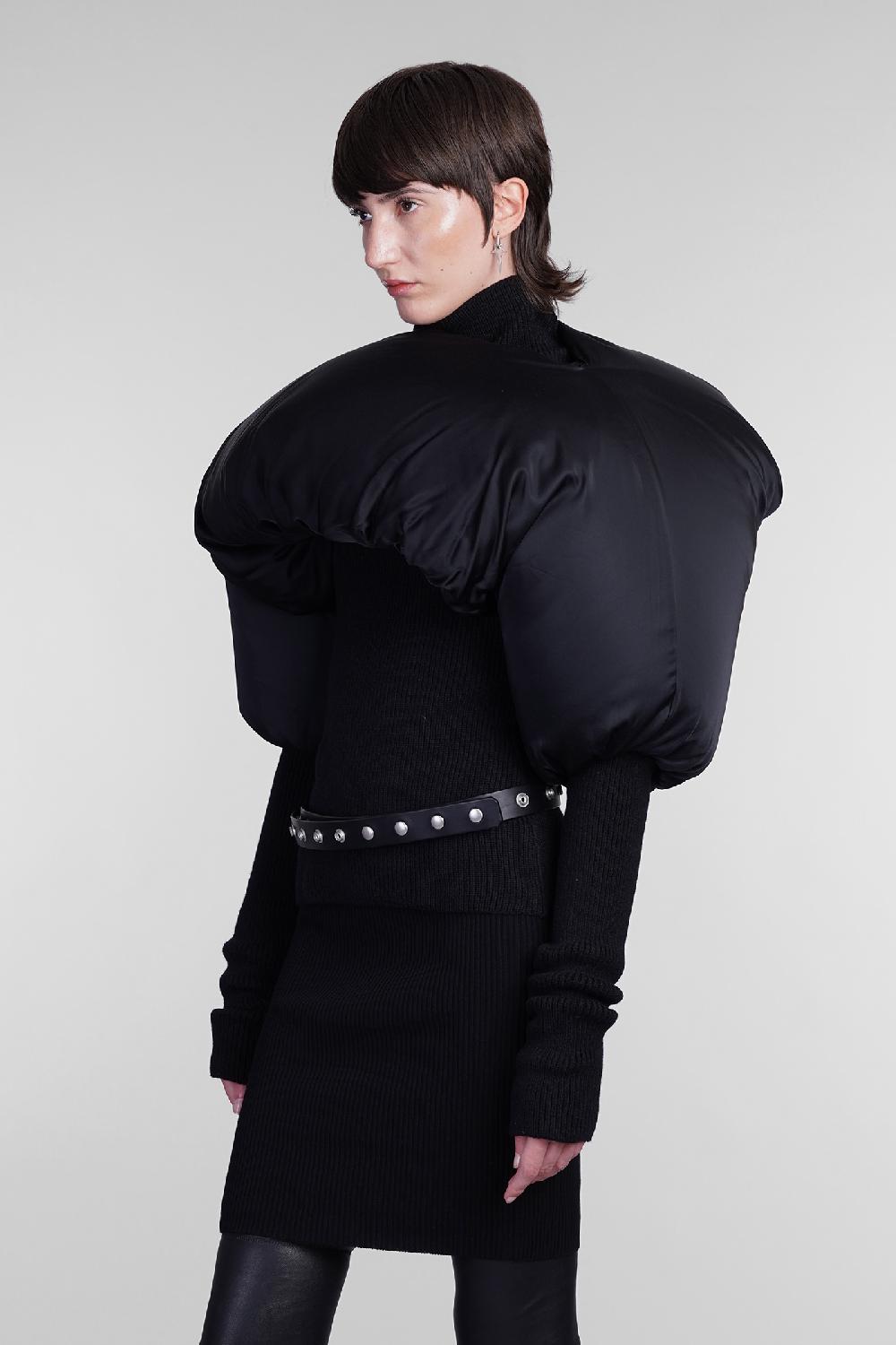 Deliberti Rick Owens Coprispalla Duvetina Shroud In Acetato Nero Cod. 406373 - Deliberti The Luxury Shopping