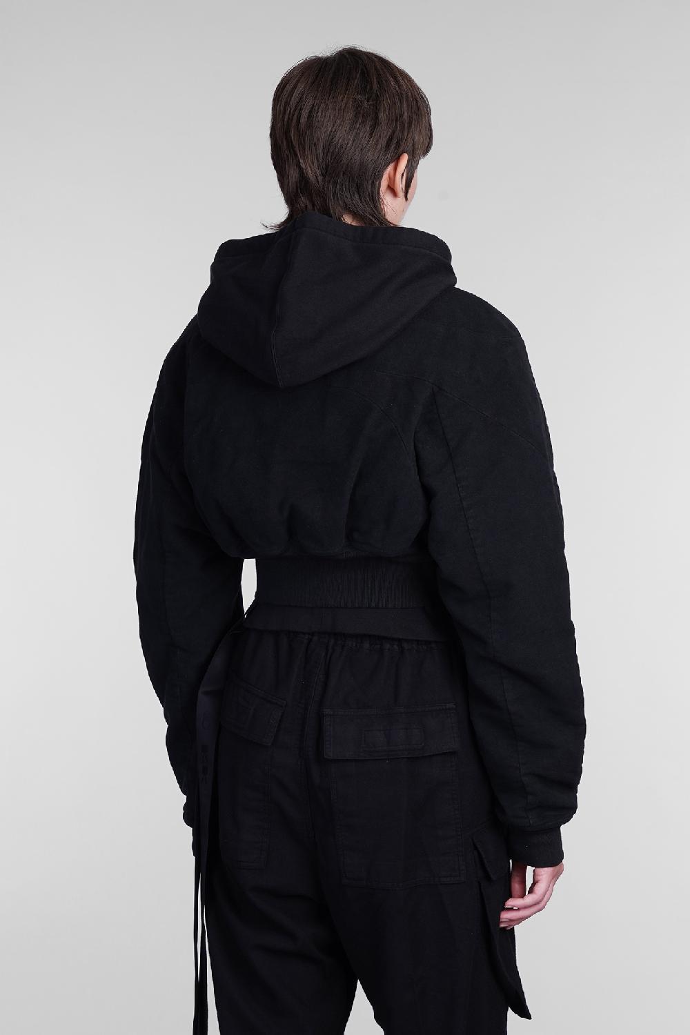 Deliberti Rick Owens DRKSHDW Bomber Collage Bomber In Cotone Nero Cod. 405407 - Deliberti The Luxury Shopping