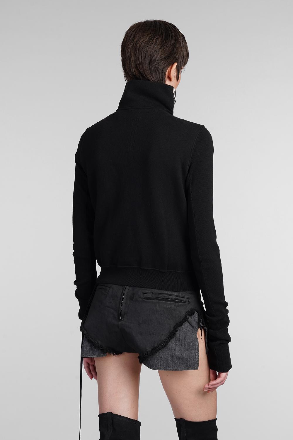Deliberti Rick Owens DRKSHDW Felpa Mountain Sweat In Cotone Nero Cod. 403025 - Deliberti The Luxury Shopping