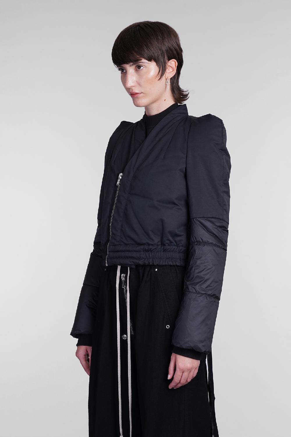 Deliberti Rick Owens DRKSHDW Giacca Casual Metro Bomber In Poliestere Nero Cod. 406364 - Deliberti The Luxury Shopping