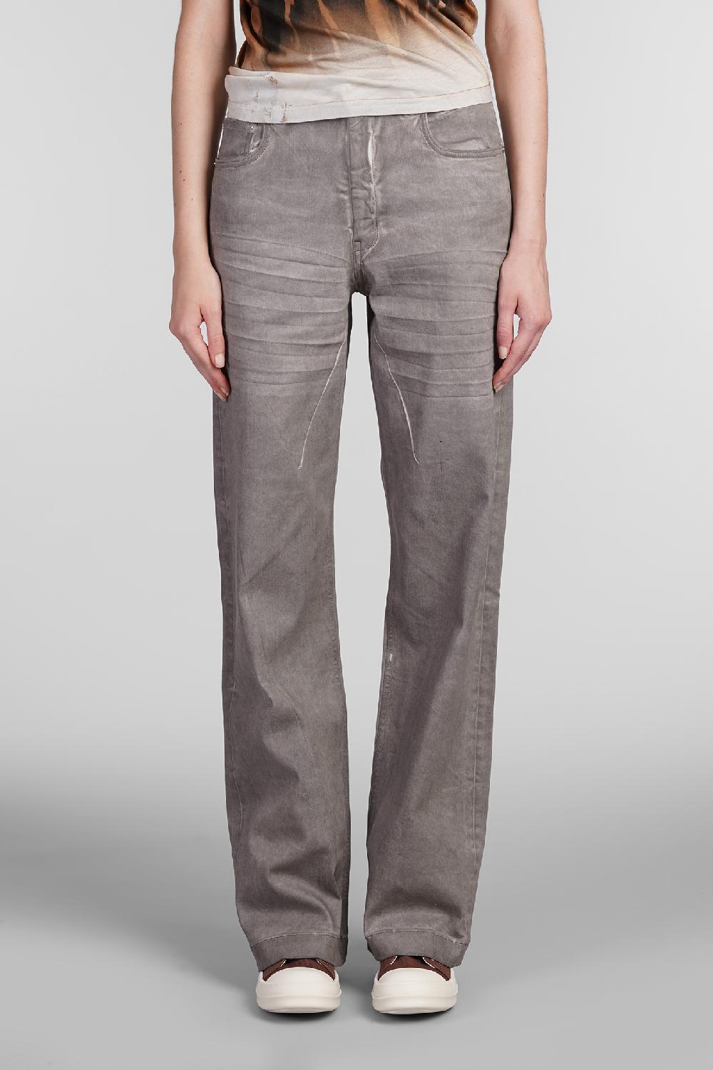 Deliberti Rick Owens DRKSHDW Jeans geth jeans in cotone grigio cod. 403027 - Deliberti The Luxury Shopping