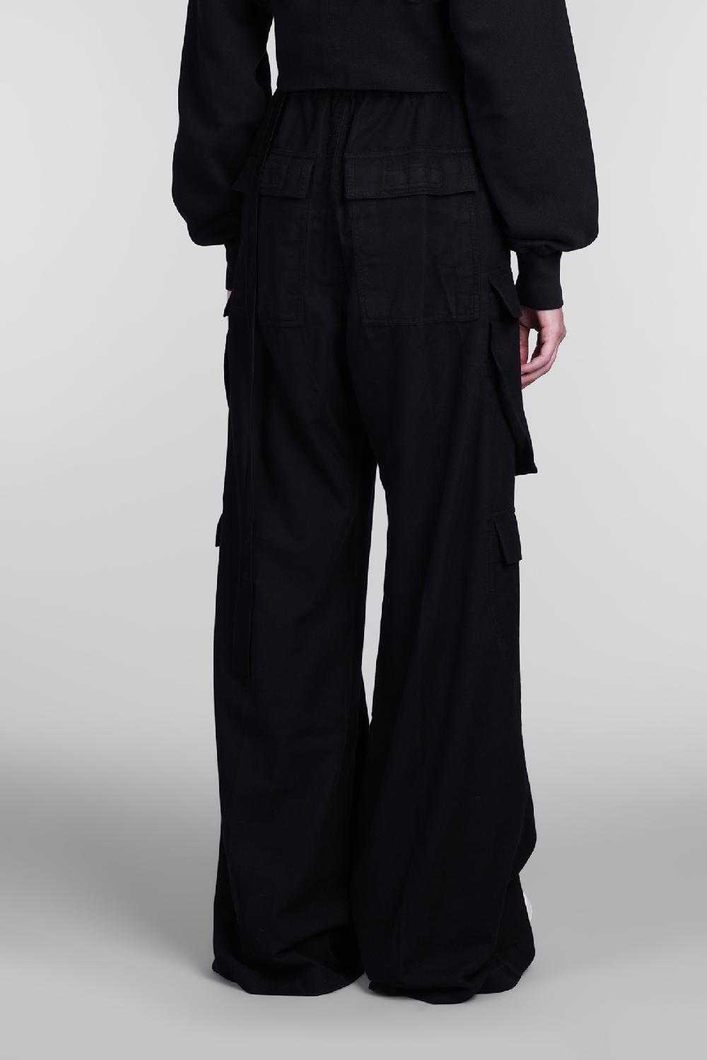 Deliberti Rick Owens DRKSHDW Pantalone Double Jumbo Belas In Cotone Nero Cod. 406362 - Deliberti The Luxury Shopping
