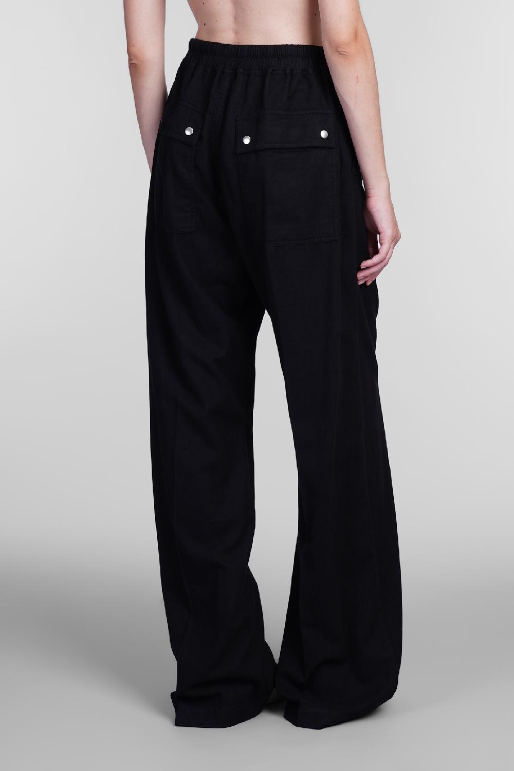 Deliberti Rick Owens DRKSHDW Pantalone Gets Belas In Cotone Nero Cod. 406363 - Deliberti The Luxury Shopping