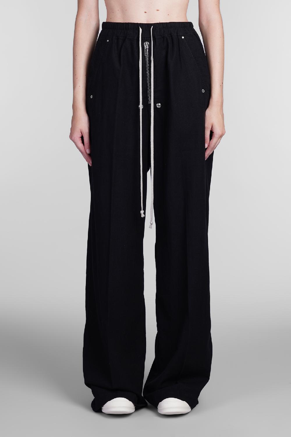 Deliberti Rick Owens DRKSHDW Pantalone gets belas in cotone nero cod. 406363 - Deliberti The Luxury Shopping