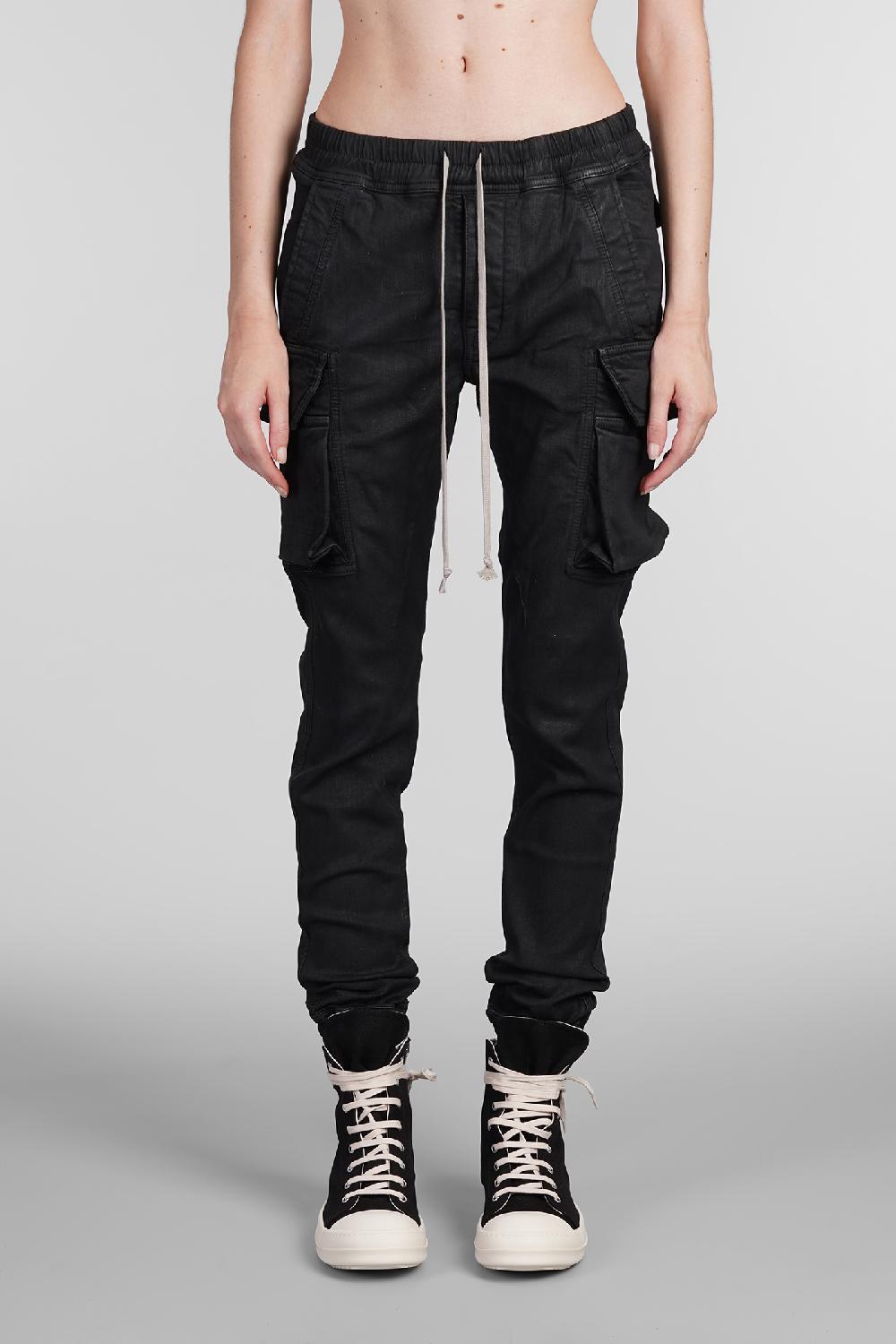 Deliberti Rick Owens DRKSHDW Pantalone mastodon cut in cotone nero cod. 404065 - Deliberti The Luxury Shopping