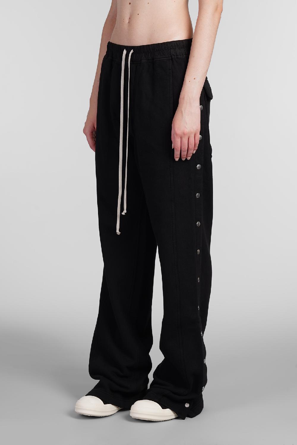 Deliberti Rick Owens DRKSHDW Pantalone Pusher Pants In Cotone Nero Cod. 383484 - Deliberti The Luxury Shopping