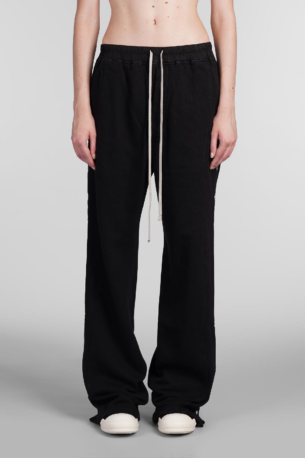 Deliberti Rick Owens DRKSHDW Pantalone pusher pants in cotone nero cod. 383484 - Deliberti The Luxury Shopping