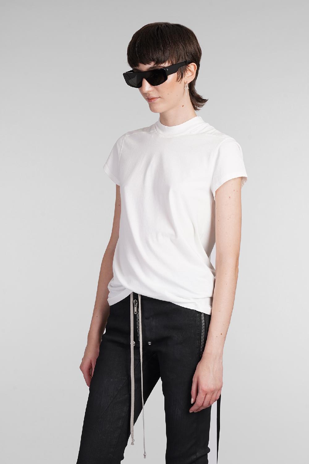 Deliberti Rick Owens DRKSHDW T-shirt Small Level T In Cotone Bianco Cod. 403023 - Deliberti The Luxury Shopping