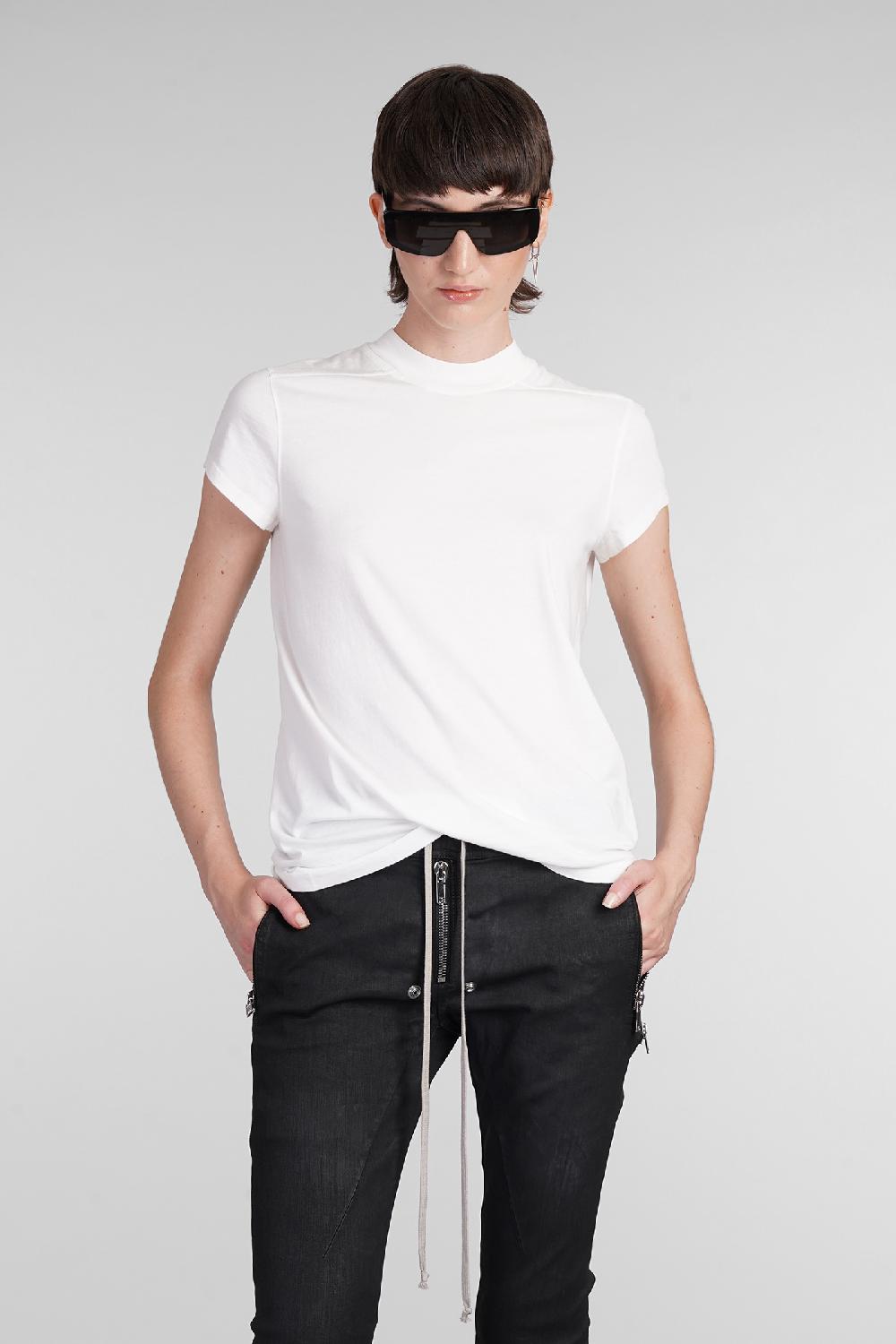 Deliberti Rick Owens DRKSHDW T-shirt small level t in cotone bianco cod. 403023 - Deliberti The Luxury Shopping