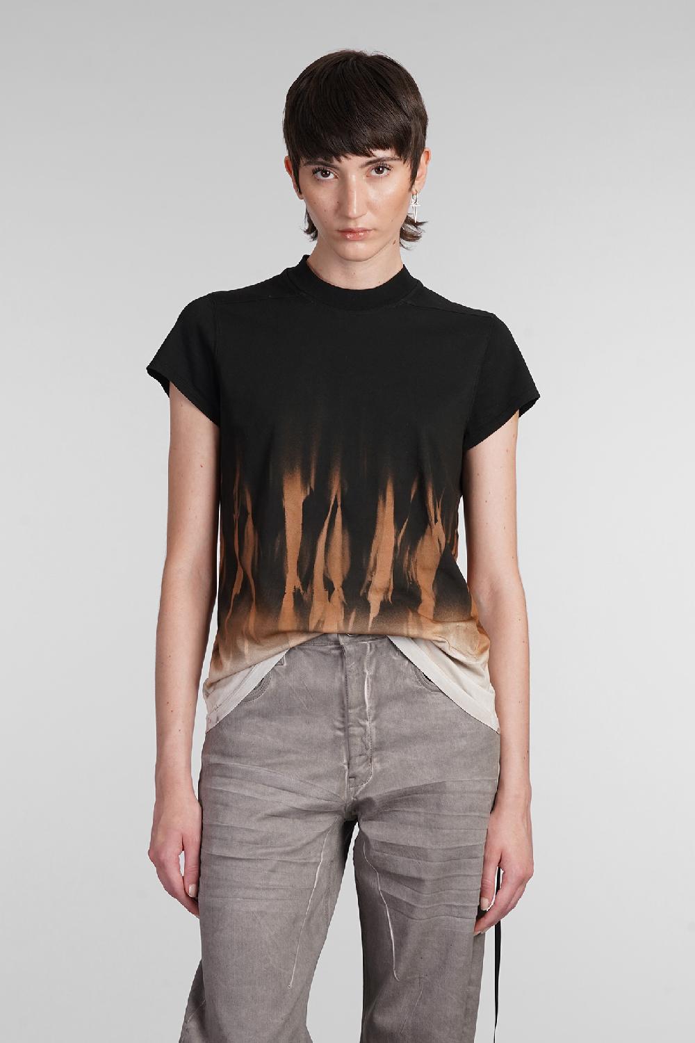Deliberti Rick Owens DRKSHDW T-shirt small level t in cotone nero cod. 403024 - Deliberti The Luxury Shopping