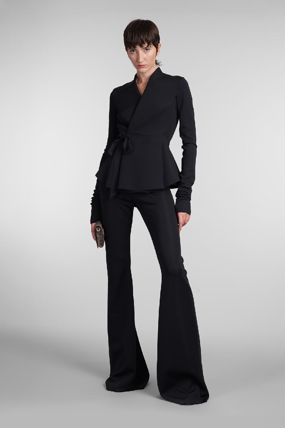 Deliberti Rick Owens Lilies Blazer Hollywood In Poliestere Nero Cod. 407309 - Deliberti The Luxury Shopping