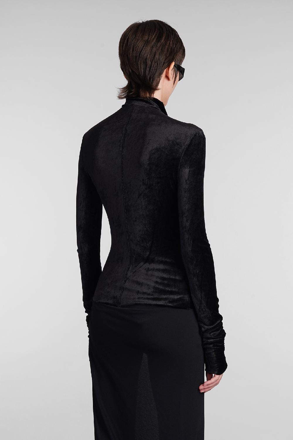 Deliberti Rick Owens Lilies Giacca Casual Gary Jkt In Viscosa Nera Cod. 407308 - Deliberti The Luxury Shopping