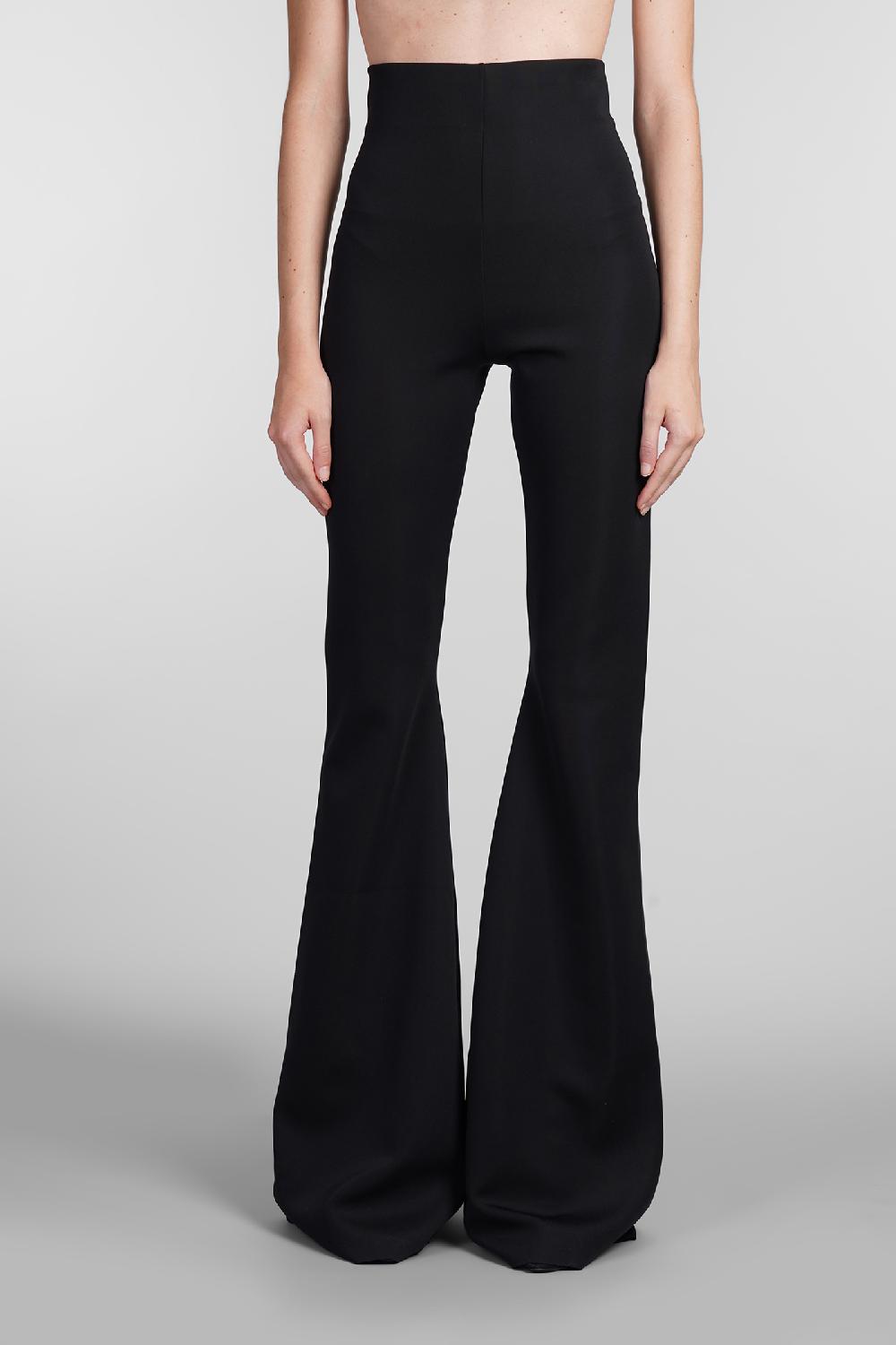 Deliberti Rick Owens Lilies Pantalone dirt bolan in poliestere nero cod. 407306 - Deliberti The Luxury Shopping