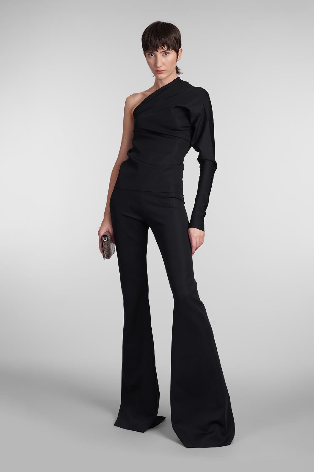 Deliberti Rick Owens Lilies Topwear Diana Top In Poliestere Nero Cod. 407304 - Deliberti The Luxury Shopping