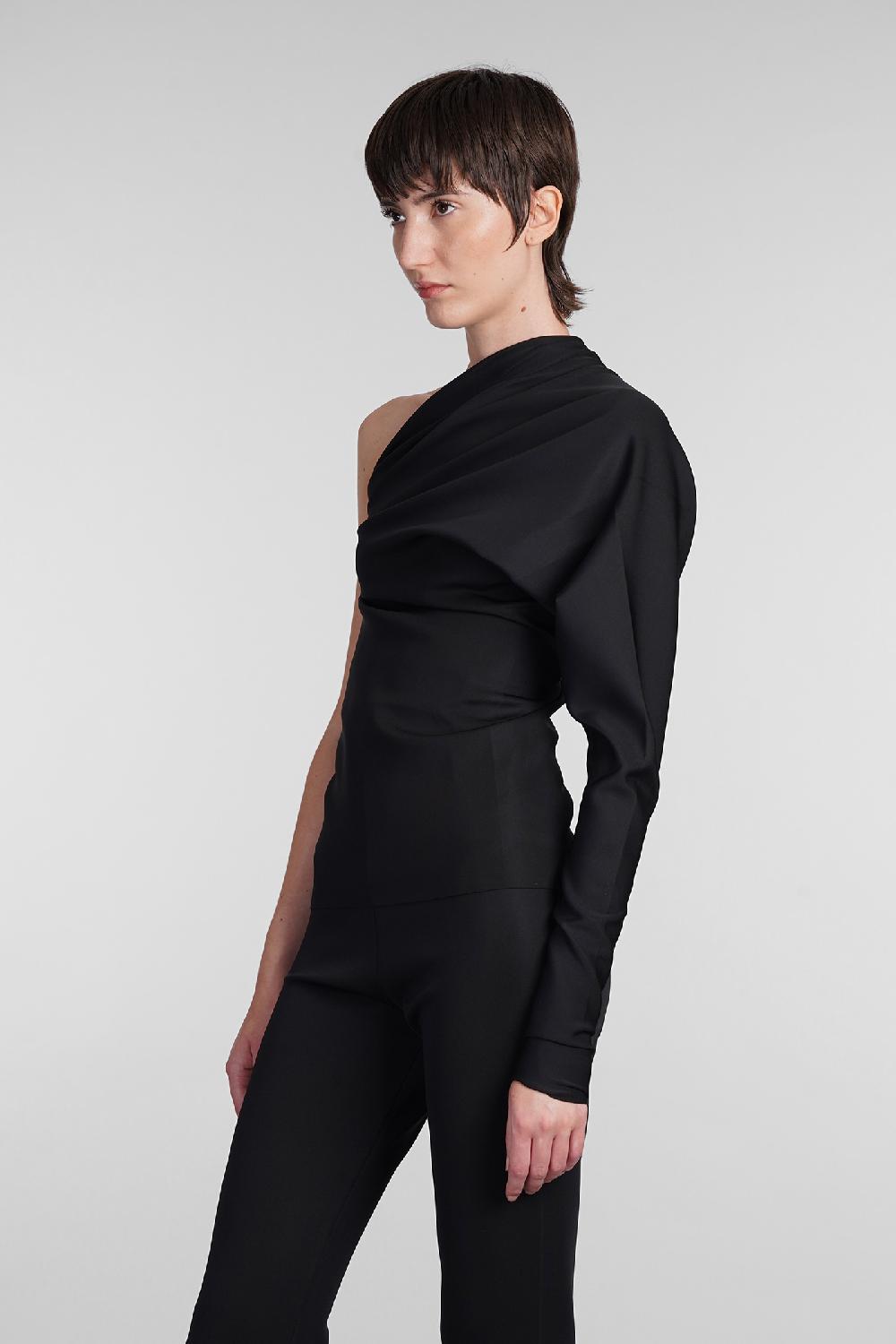 Deliberti Rick Owens Lilies Topwear Diana Top In Poliestere Nero Cod. 407304 - Deliberti The Luxury Shopping
