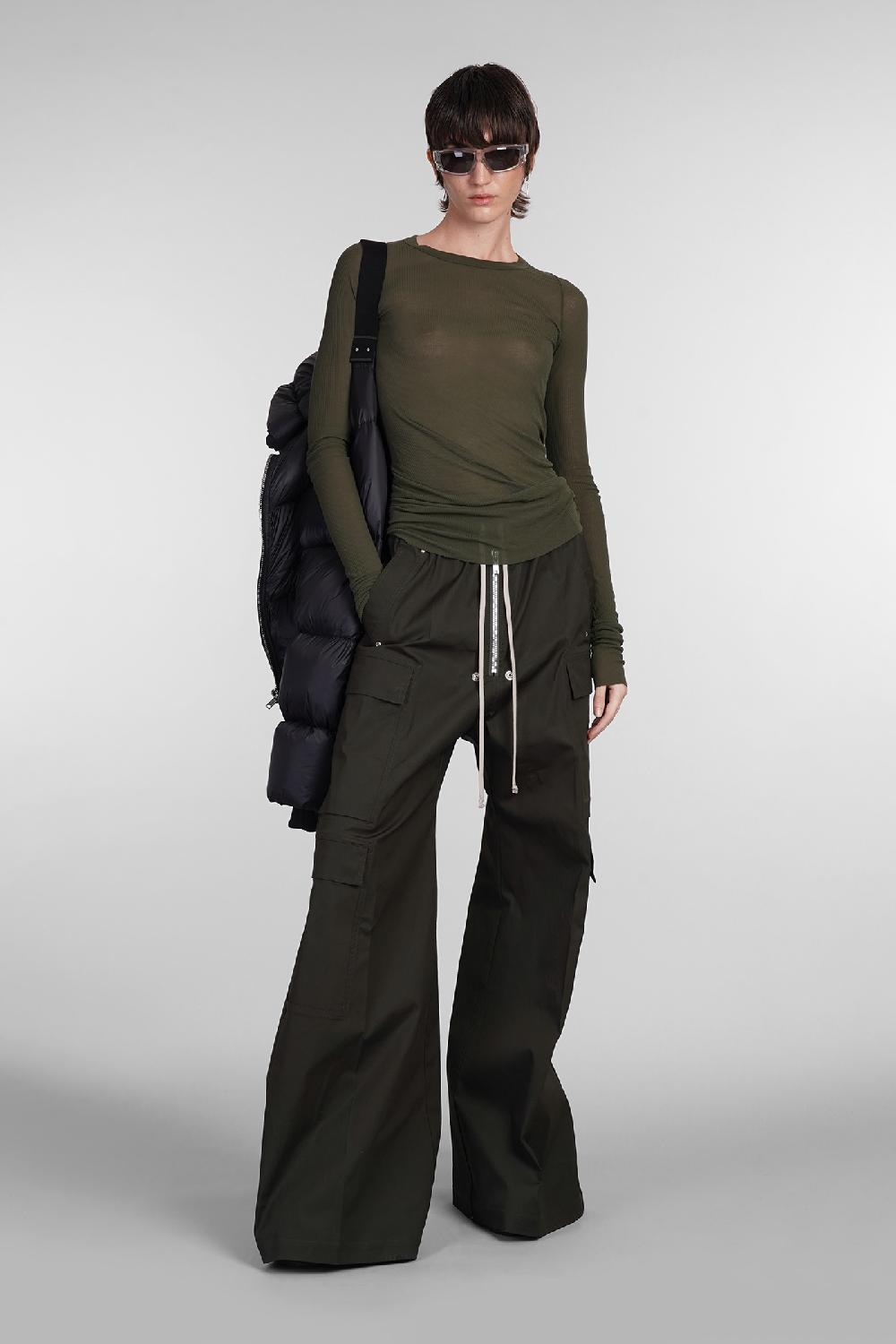 Deliberti Rick Owens Pantalone Cargobelas In Cotone Verde Cod. 402989 - Deliberti The Luxury Shopping