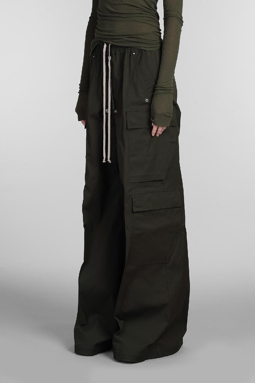Deliberti Rick Owens Pantalone Cargobelas In Cotone Verde Cod. 402989 - Deliberti The Luxury Shopping