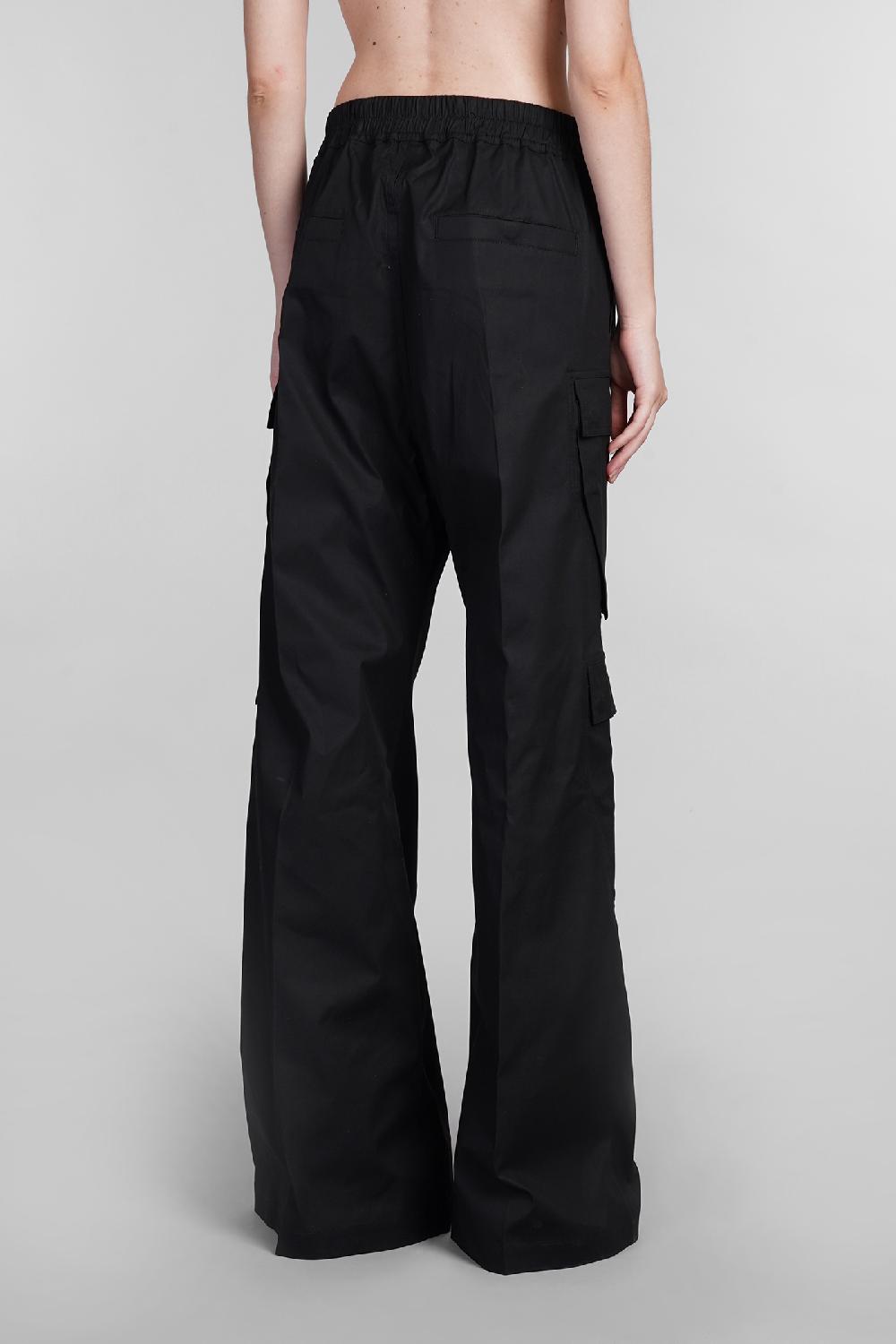 Deliberti Rick Owens Pantalone Cargobelas Pant In Cotone Nero Cod. 402136 - Deliberti The Luxury Shopping