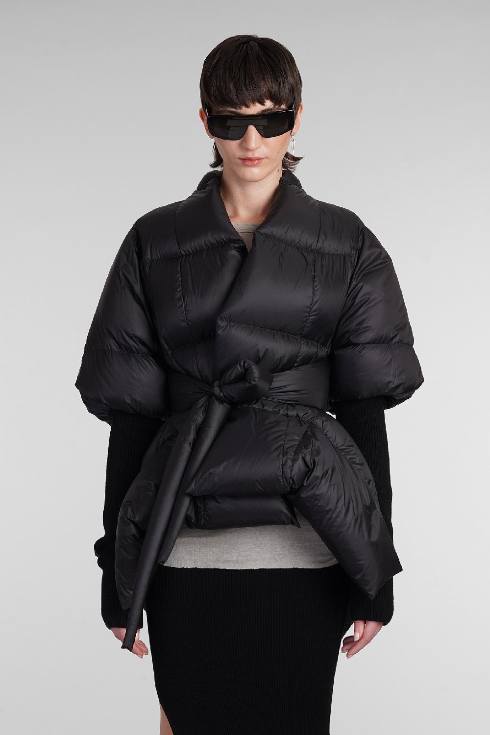 Deliberti Rick Owens Piumino batwing duvet in poliammide nera cod. 402993 - Deliberti The Luxury Shopping