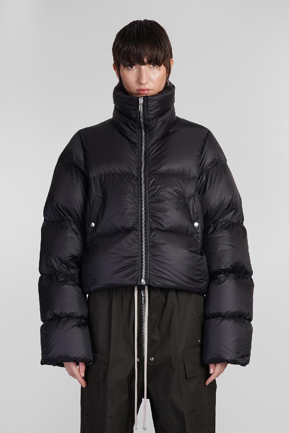 Deliberti Rick Owens Piumino turtle jkt in poliammide nera cod. 402156 - Deliberti The Luxury Shopping