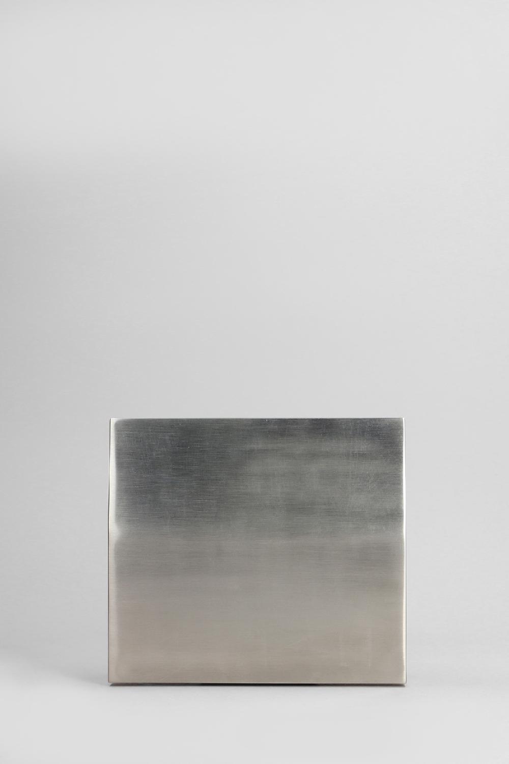 Deliberti Rick Owens Pochette Prong Clutch In Polimero Termoplastico Argento Cod. 409602 - Deliberti The Luxury Shopping