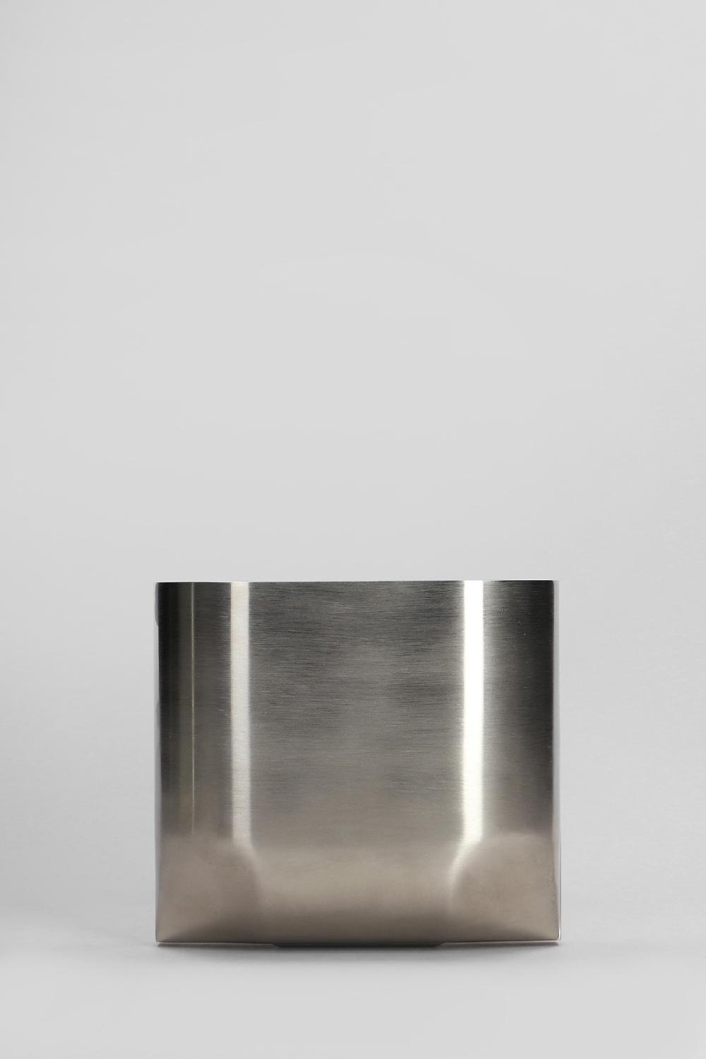 Deliberti Rick Owens Pochette prong clutch in polimero termoplastico argento cod. 409602 - Deliberti The Luxury Shopping