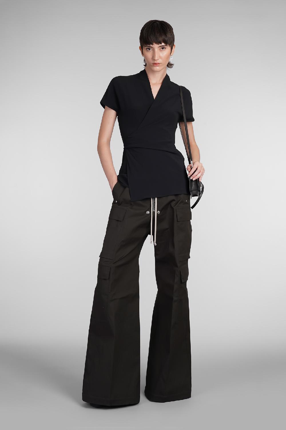 Deliberti Rick Owens Topwear Laura Sl Top In Acetato Nero Cod. 402132 - Deliberti The Luxury Shopping