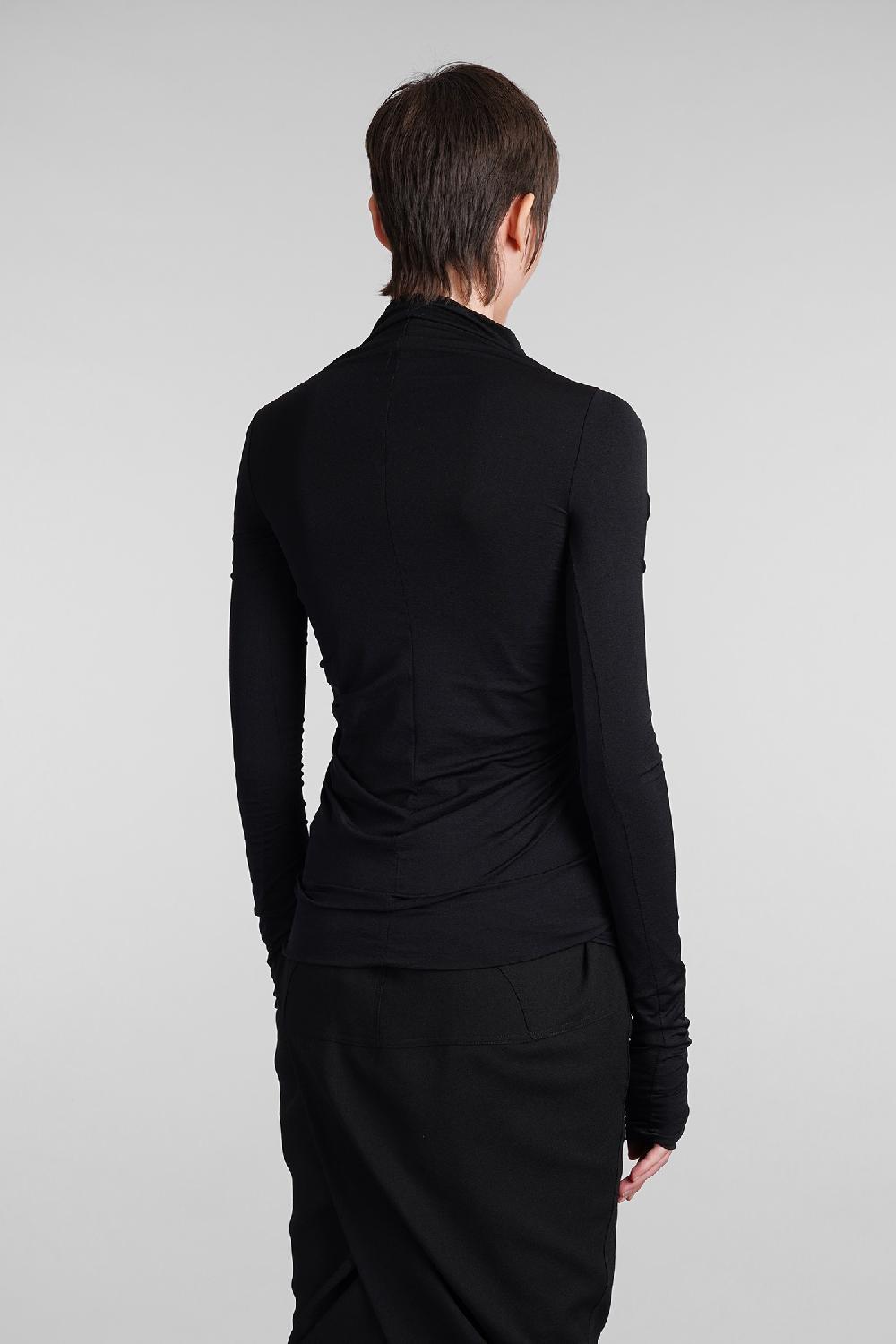 Deliberti Rick Owens Topwear Ls Prong In Nylon Nero Cod. 402988 - Deliberti The Luxury Shopping