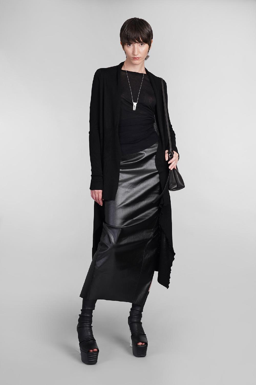 Deliberti Rick Owens Topwear Rib Ls T In Cotone Nero Cod. 402128 - Deliberti The Luxury Shopping