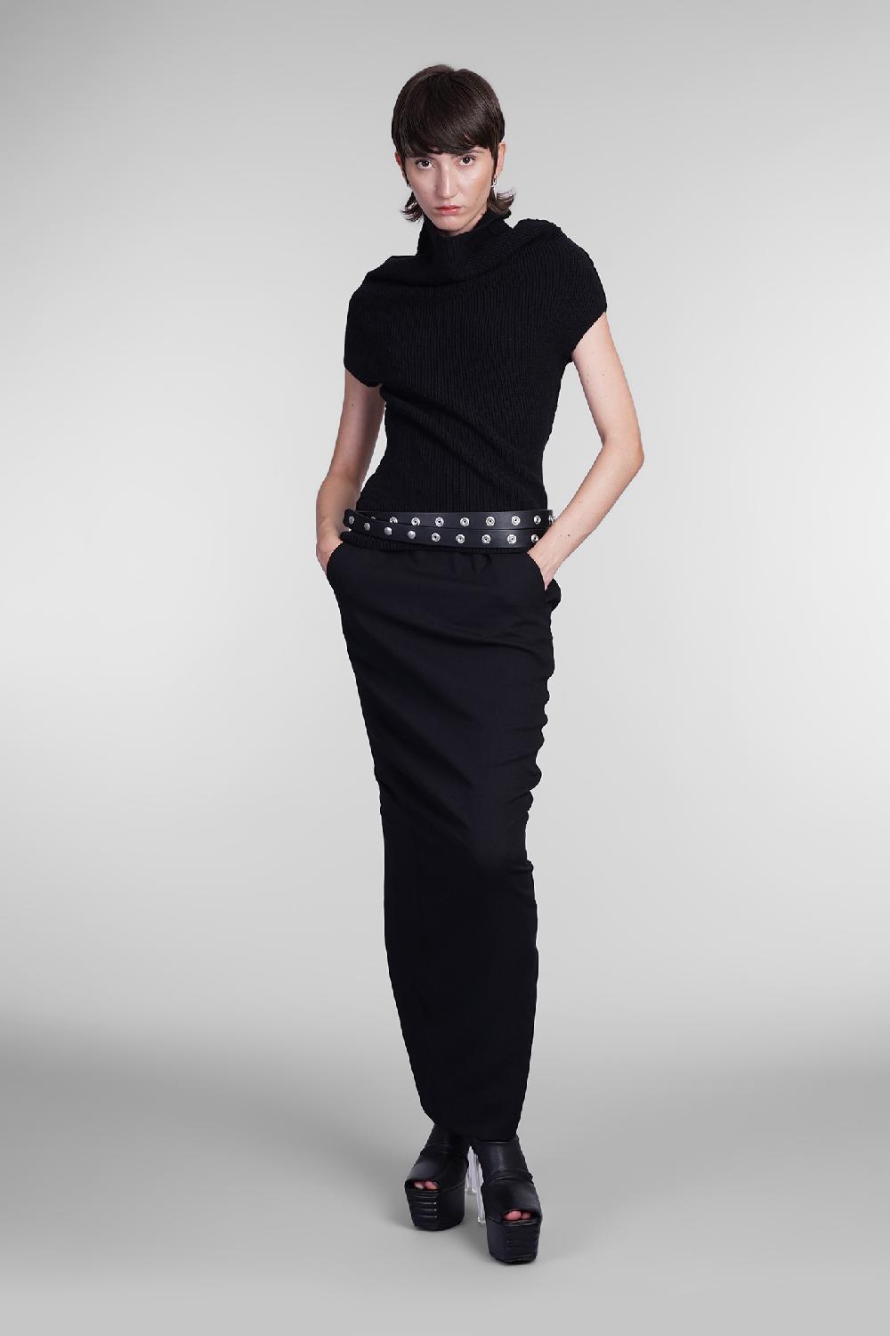 Deliberti Rick Owens Topwear Sl Crater In Lana Nera Cod. 406376 - Deliberti The Luxury Shopping